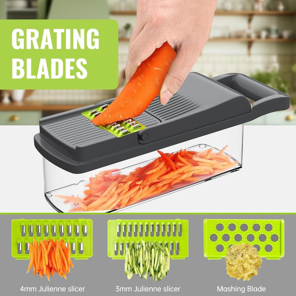Cortador multifunción de Verduras 16 en 1 Mandolina de Cocina Profesional