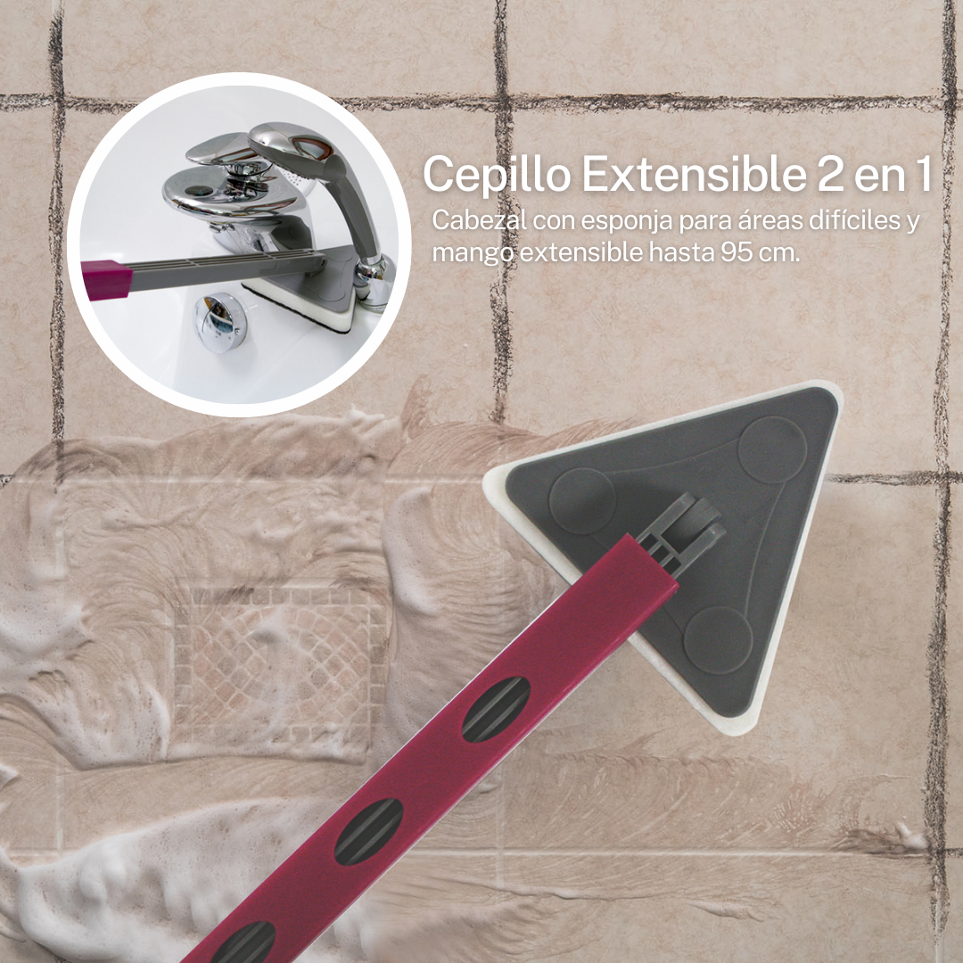 Esponja con cabezal y mango extensible hasta 95 cm