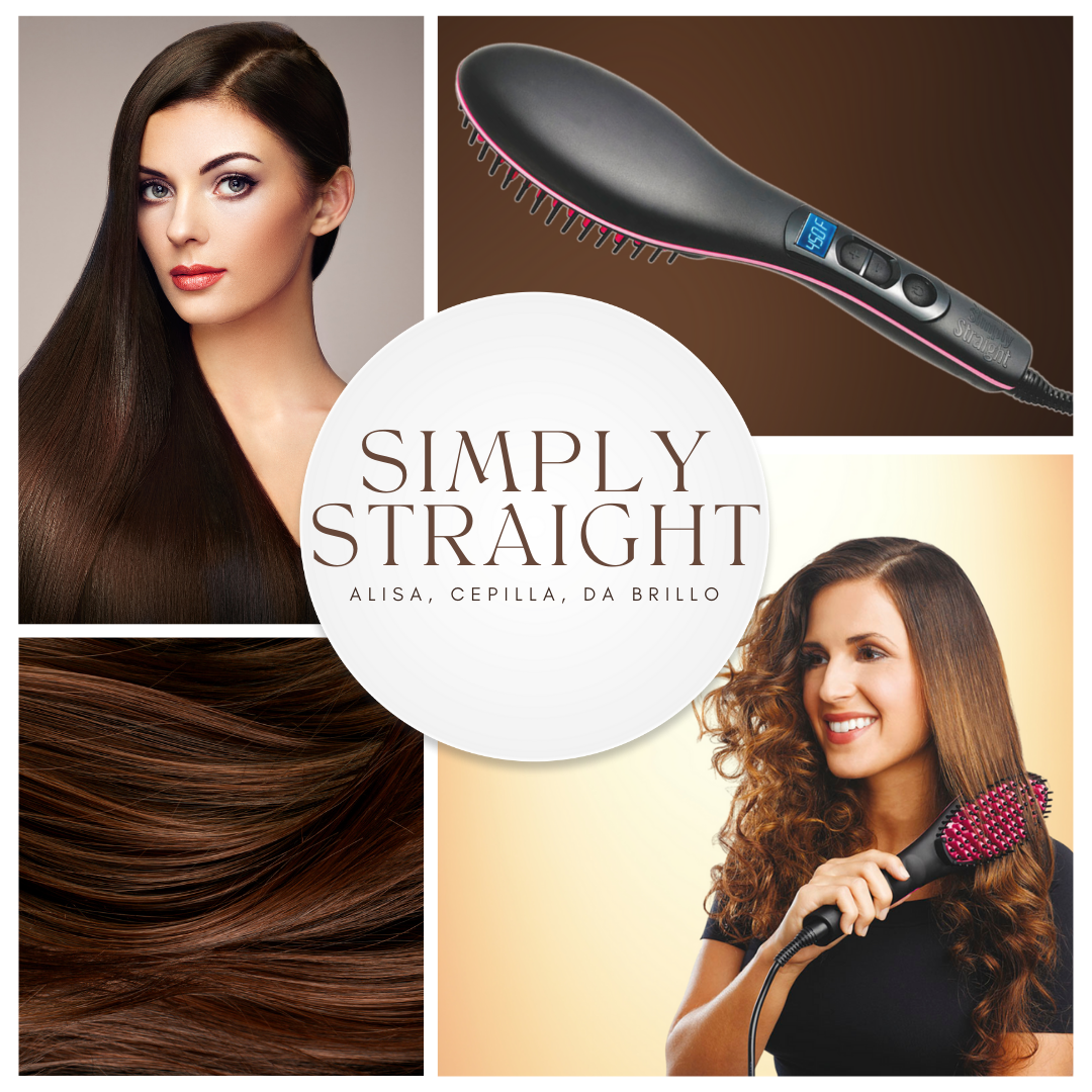 Cepillo eléctrico que alisa, aporta suavidad y da brillo el cabello