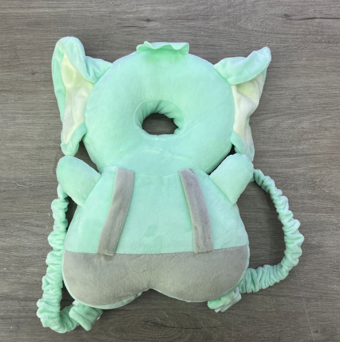 Almohadilla anticaida para bebe azul elefante