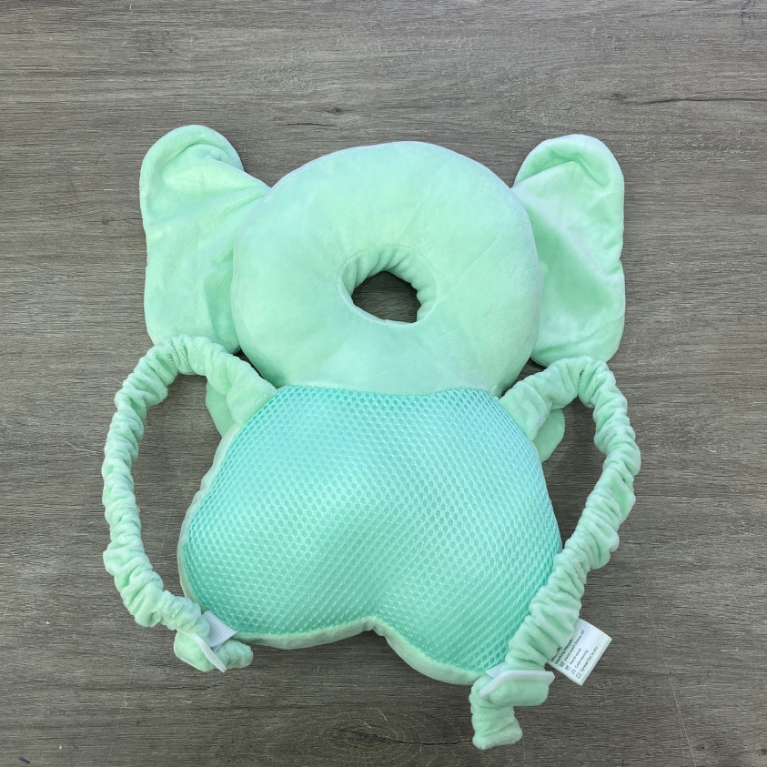 Almohadilla anticaida para bebe azul elefante