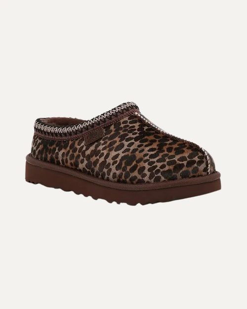 Mirellis Leopard Print and Suede Slippers